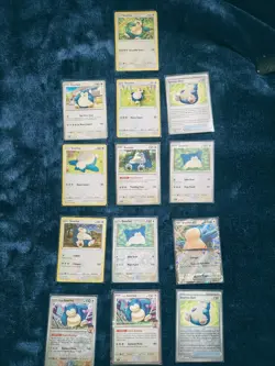 Snorlax Pokemon Card Mixed Lot Of (13) EX, Holo, Reverse Holo, Basic. See Pics - Image 1