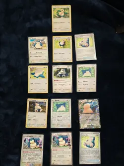 Snorlax Pokemon Card Mixed Lot Of (13) EX, Holo, Reverse Holo, Basic. See Pics - Image 2