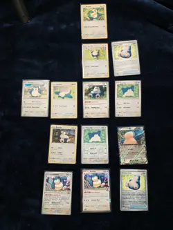 Snorlax Pokemon Card Mixed Lot Of (13) EX, Holo, Reverse Holo, Basic. See Pics - Image 4
