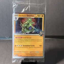 Pokemon TCG Pokemon Center Team Rockets Tyranitar Promo Card 096/182 NM Sealed - Image 1