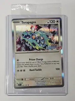 Terapagos/Sprigatito 161/191 GAMESTOP Promo Card Pokemon Horizons - Sealed Pack - Image 1