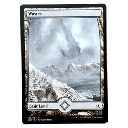 Wastes 183 - Oath of the Gatewatch - Magic The Gathering - Full Art Land - LP - Image 2