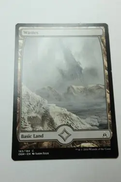 MTG Wastes x1- Full Art-Oath of the Gatewatch-Lightly Played - Image 1