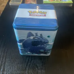 🔥🔥 2022 Pokemon TCG Water Stacking Tin STACK'EM HIGH New & Sealed w/3 Packs 🔥 - Image 2