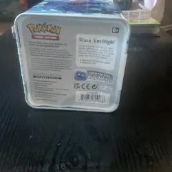 🔥🔥 2022 Pokemon TCG Water Stacking Tin STACK'EM HIGH New & Sealed w/3 Packs 🔥 - Image 3