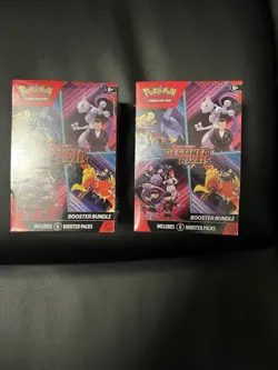 Lot of 2 Pokemon Destined Rivals Booster Bundles - Image 1