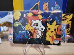 1999 Vintage Pocket Monsters Vending Prism - Cubone, Pikachu, Magmar Camp #373 - Image 1