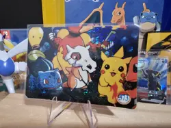 1999 Vintage Pocket Monsters Vending Prism - Cubone, Pikachu, Magmar Camp #373 - Image 4