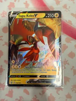 Tapu Koko V 050/163 Full Art Ultra Rare - 2021 Pokemon Battle Styles NM - Image 1