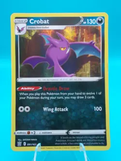 Crobat 091/163 Swsh05: Battle Styles Pokemon TCG Holo Near Mint/Mint - Image 1