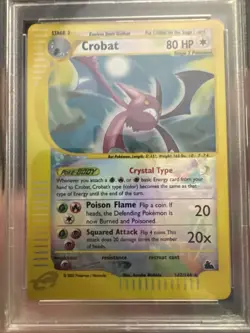 Crobat 147/144 Skyridge 2003 Reverse Holo PSA 8 NM-MT Crystal Pokemon - Image 2