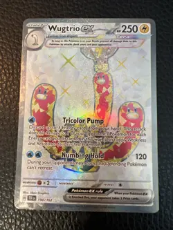 Wugtrio ex 190/162 Full Art Ultra Rare Temporal Forces Pokemon PACK FRESH NM * - Image 1