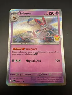 Pokemon TCG - Sylveon 040/131 Pokemon Day 2025 Stamped Holo Promo - Image 1