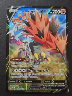 Galarian Zapdos V - TG19/TG30 Ultra Rare Astral Radiance NM Pokemon TCG - Image 1