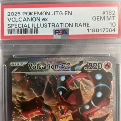 PSA 10 GEM MINT - Volcanion Ex #182 [SIR] Pokemon TCG Journey Together - EN - Image 3