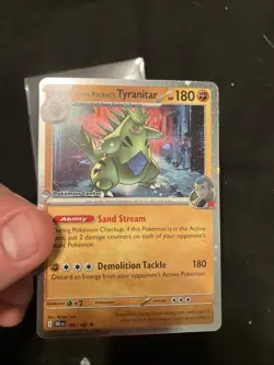 Tyrannitar 096/182 (Pokemon Center Exclusive) Stamped Promo NM With Swirl - Image 3