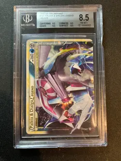 POKEMON TRIUMPHANT PALKIA & DIALGA LEGEND TOP #101 HOLO CHIPPED BGS 8.5 NM-MT+ - Image 1