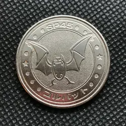 Golbat Pokemon Coin Medal game Japan Anime rare Pocket monster Nintendo F/S - Image 1