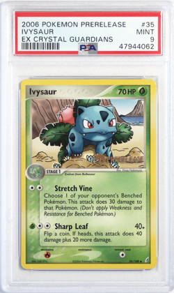 2006 Pokemon EX Crystal Guardians #35 Pre Release Ivysaur PSA 9 Card MINT! Rare! - Image 1