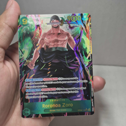 One Piece Roronoa Zoro Card Alt Art OP06-118 SEC Green English Straw Hat TCG - Image 2