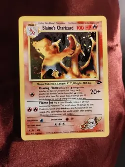 Pokemon TCG Blaine's Charizard Gym Challenge Holo Card 2/132 Unlimited Rare - Image 1