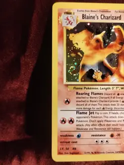 Pokemon TCG Blaine's Charizard Gym Challenge Holo Card 2/132 Unlimited Rare - Image 3
