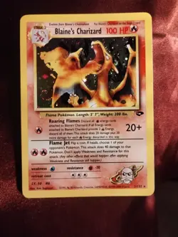 Pokemon TCG Blaine's Charizard Gym Challenge Holo Card 2/132 Unlimited Rare - Image 5