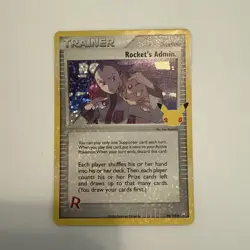 Rocket's Admin. 86/109 Celebrations Ultra Rare Holo Pokemon Card NM - Image 1