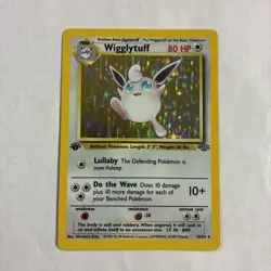 1st edition Wigglytuff 16/64 Jungle Holo Rare Card LP Pokemon TCG - Image 1