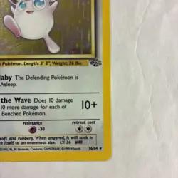 1st edition Wigglytuff 16/64 Jungle Holo Rare Card LP Pokemon TCG - Image 5