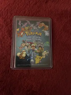 Pokemon Topps TV Animation Black Label Foil Checklist Card MP - Image 1