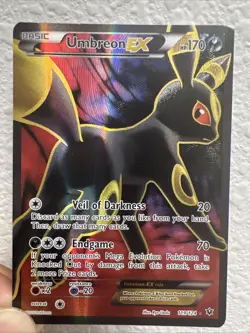 Pokemon XY Fates Collide Umbreon EX Full Art Holo Card 119/124 LP Ultra Rare - Image 1