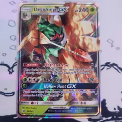 Decidueye GX 12/149 Sun and Moon Full Art Holo Pokemon Card TCG Ultra Rare - Image 1