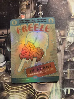 MtG BRAIN FREEZE Secret Lair Encyclopedia Single Card Magic Foil - Image 1