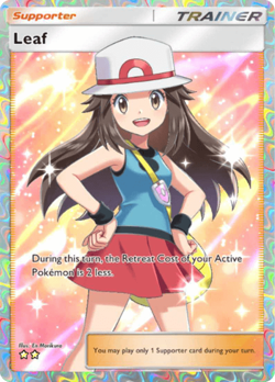 【READY 】Leaf⭐⭐ English Card [Supporter TRAINER] - Pokemon TCG Pocket - Trade - Image 1