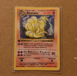 Ninetales - 12/102 - Pokemon Base Set Unlimited Holo Rare Card WOTC MP - Image 1