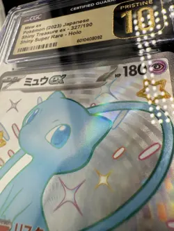 CGC 10 Pristine Mew ex Shiny 327/190 SSR Shiny Treasure ex sv4a Pokemon Card - Image 3