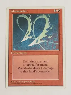 MTG Manabarbs (4th Edition/Red/R) - BGM - Image 1