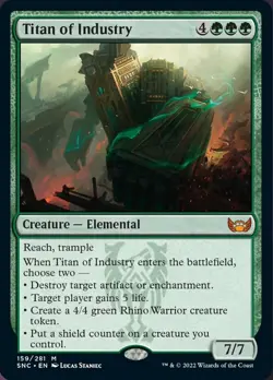 [1x] Titan of Industry Near Mint, English Streets of New Capenna MTG Magic - Image 1