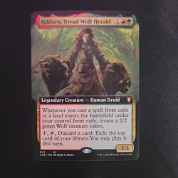 Faldorn, Dread Wolf Herald - Extended Art - NM - Battle for Baldur's Gate - MTG - Image 1