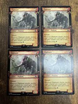 4x Oliphaunt Showcase Scrolls Lord of the Rings MTG Pack Fresh - Image 1