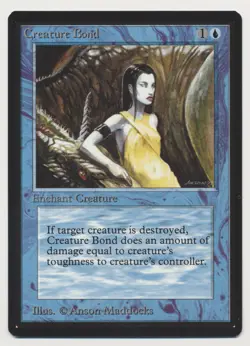 MTG Magic the Gathering Beta Creature Bond NM/MINT!! C - Image 1