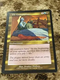 VILE CONSUMPTION Magic the Gathering MTG Invasion MP - Image 1