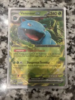 Pokemon TCG SV 151 Lot of 3 NM EX HOLO DOUBLE RARE VENUSAUR KANGASKHAN ARBOK EX - Image 3