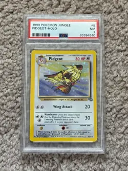 PSA 7 1999 Pokemon Jungle Pidgeot Holo Pokemon TCG Near Mint 8/64 Vintage - Image 1