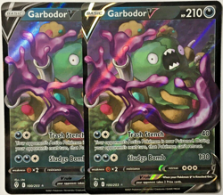 POKEMON 2X GARBODOR V 100/203 EVOLVING SKIES ULTRA RARE HOLO NEAR MINT - Image 1