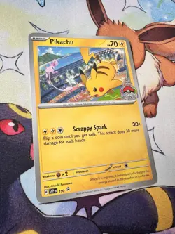 Pikachu SVP 190 World Championships 2024 Promo Pokemon TCG NM NEW - Image 2