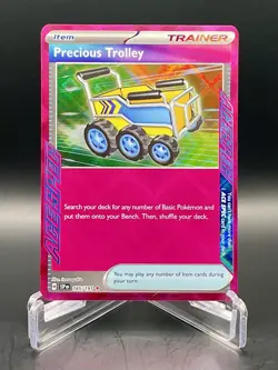 Precious Trolley 185/191 Surging Sparks ACE SPEC Trainer Holo Pokemon TCG NM/M - Image 1