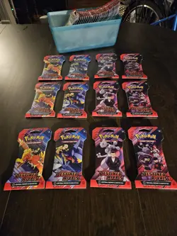 Pokemon Destined Rivals Sleeved Booster Pack 3 Set of 4 Full Art - Image 2
