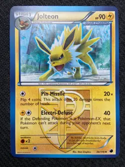Pokemon 2013 Black & White Plasma Freeze Jolteon 34/116 - Uncommon MINT - Image 1